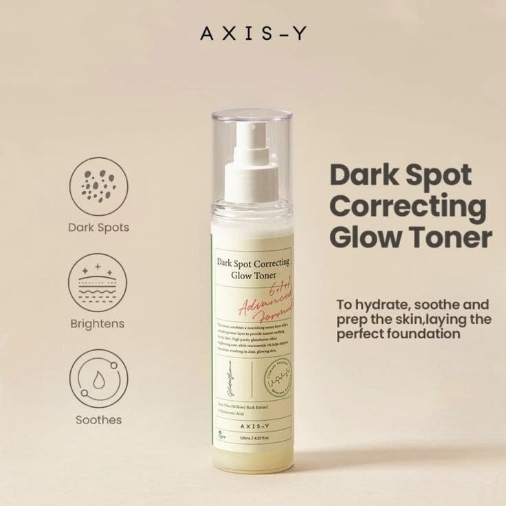 Axis-Y Dark Spot Correcting Glow Toner- 125ml