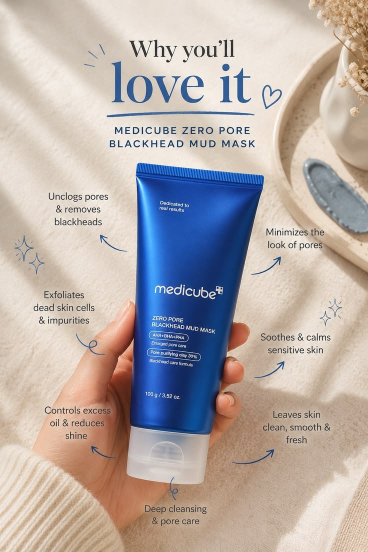 Medicube Zero Pore Blackhead Mud Mask -100g