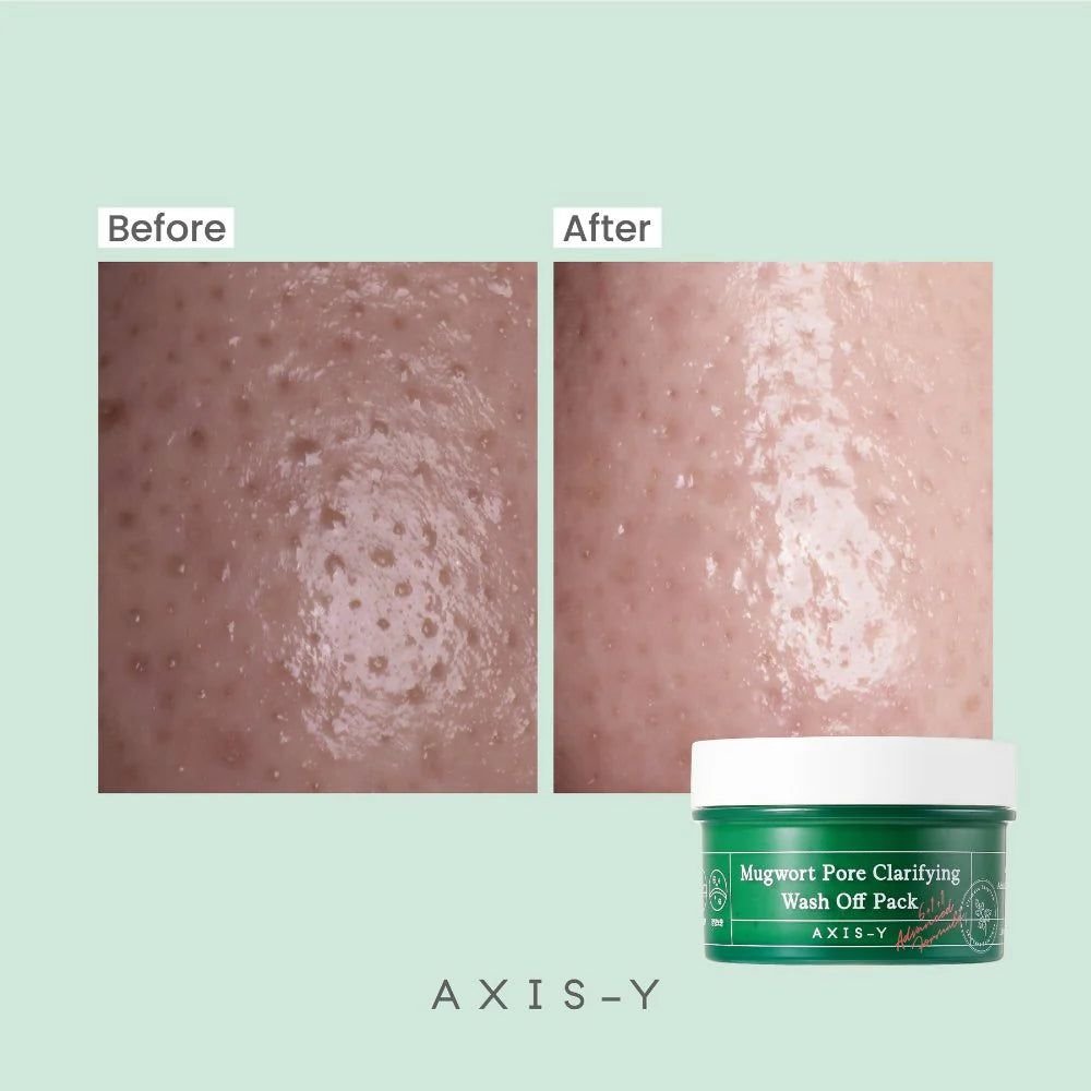 AXIS-Y Mugwort Pore Clarifying Wash Off Mask- 100ml